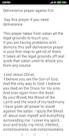 Deliverance prayer from evil Screenshot