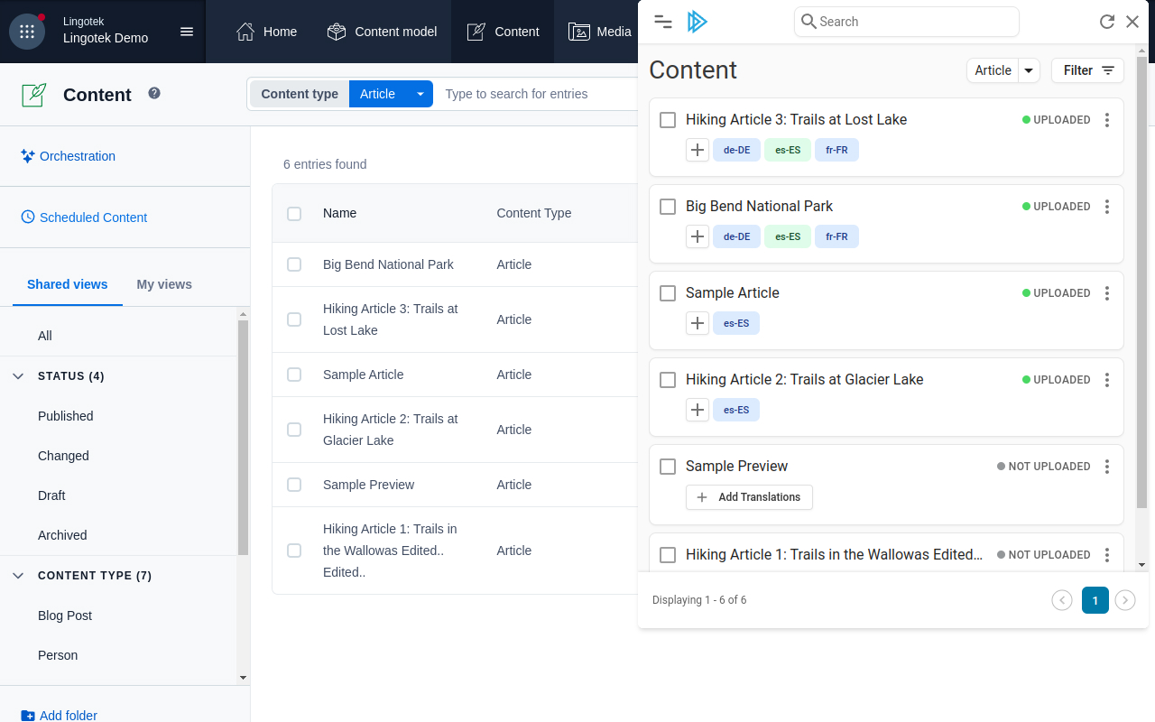 Lingotek Marketplace Extension Preview image 3