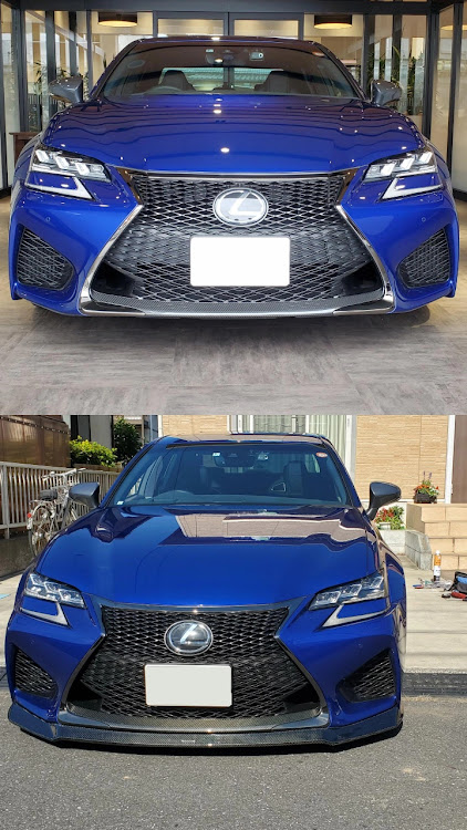 GS Fのヒートブルーコントラストレイヤリング・レクサス・フロントスポイラー・DIY・アーティシャンスピリッツに関するカスタム事例の投稿画像1枚目