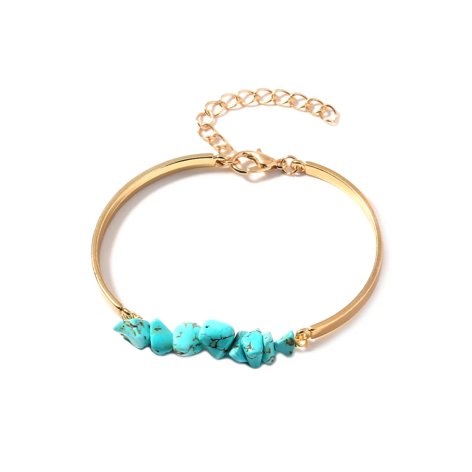 Bracelet en pierre naturelle Alloy Crescent, un bijou élégant et intemporel pour femmes. Parfait pour rehausser votre style au quotidien et en soirée.