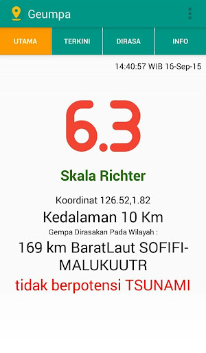 Geumpa - Info Gempa Indonesia