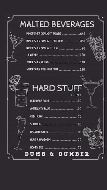 Dumb & Dumber menu 