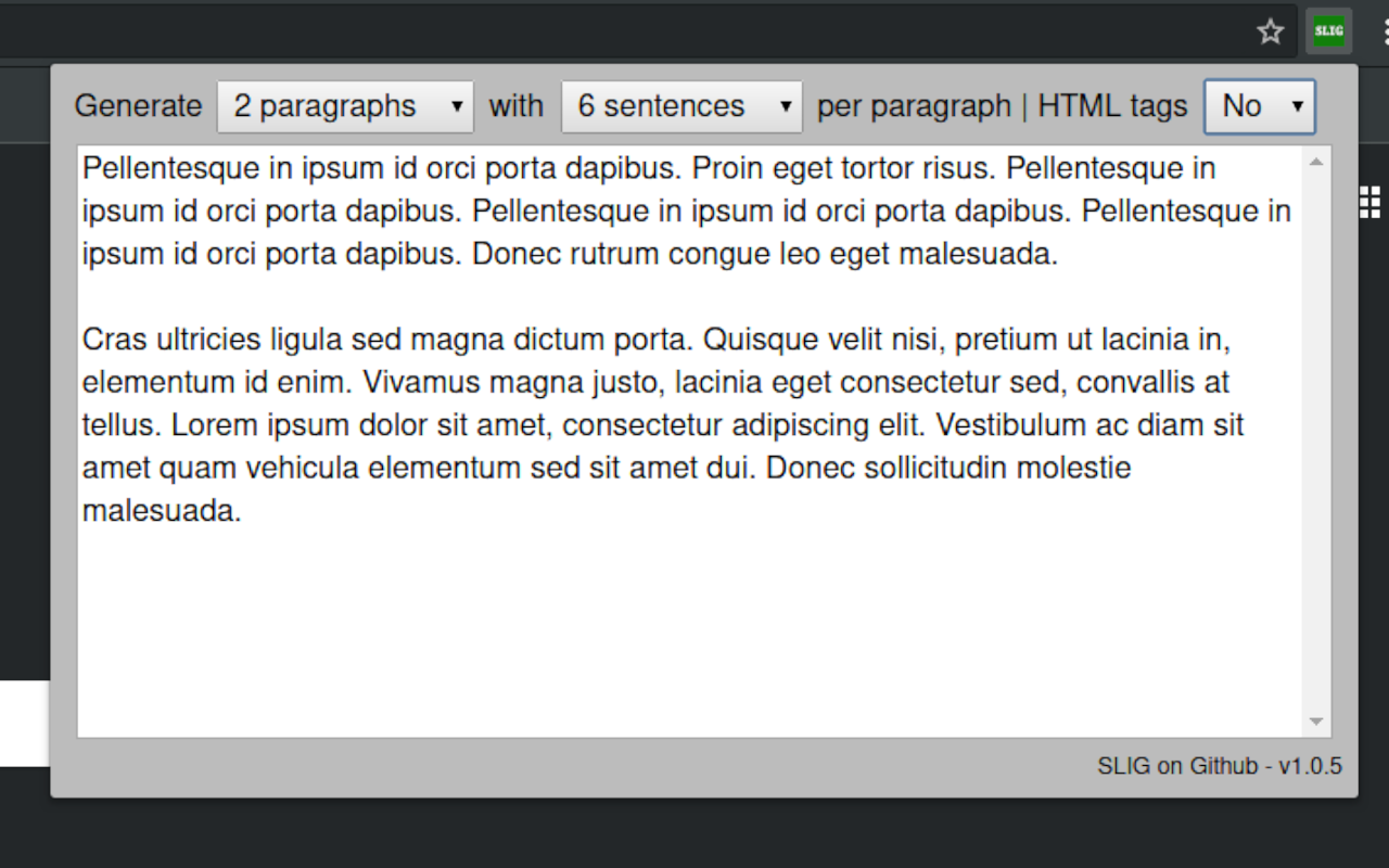 Simple Lorem Ipsum Generator Preview image 3