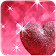 Pink Love Diamond Heart icon