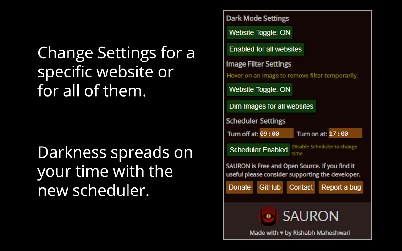 Sauron - Dark mode for all websites Preview image 7