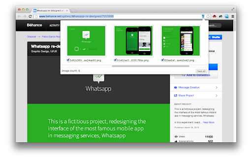 fictitious project, redesigning interface messaging services, Whatsapp 