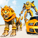 Cover Image of ดาวน์โหลด เกมแปลงร่าง Lion Robot 2021 1.1 APK