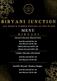 Biryani Junction menu 1