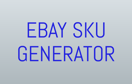 Ebay Sku Generator Preview image 0