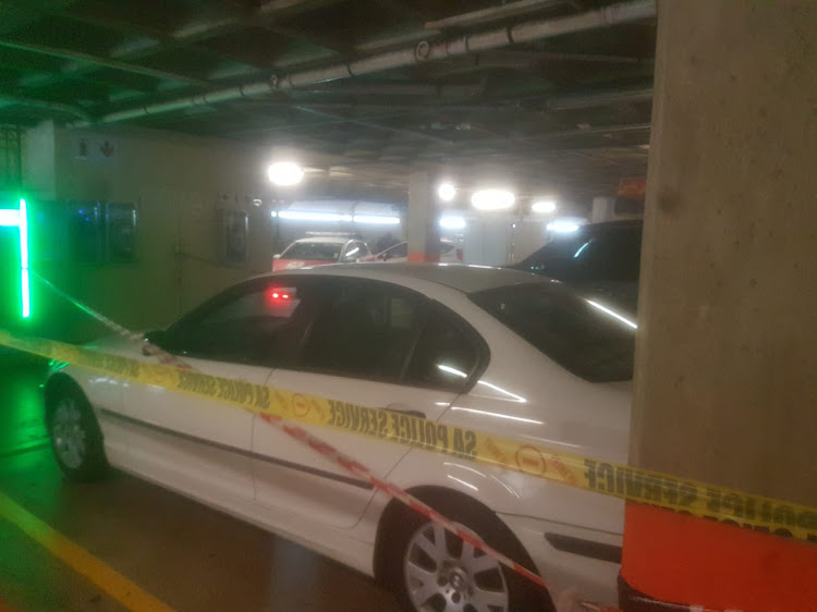 Police have cordoned off the parking lot near the Virgin Active gym after a man was shot dead on June 6 2019