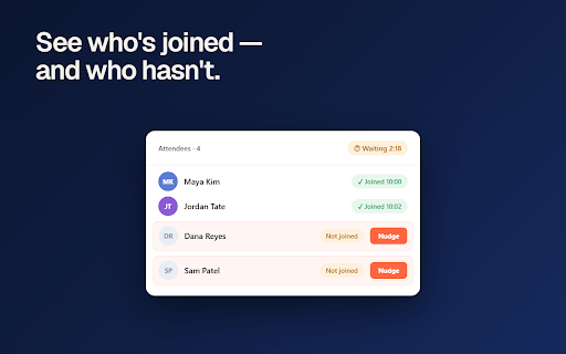 Nudge: One-Click Google Meet Reminder Emails screenshot 3