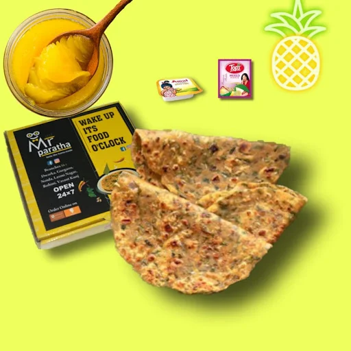 Sweet & Spicy Pineapple Paratha (Desi Ghee)