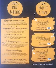 Burger Craft menu 1