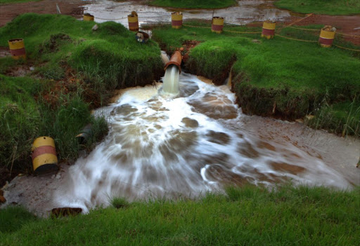 Acid mine drainage in the Krugersdorp area