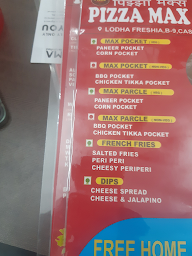 Pizza Max menu 1