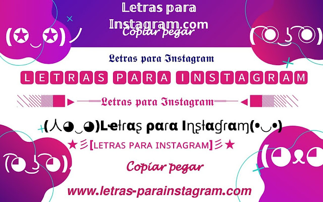 ▷Letras para instagram⚡(☉̃ₒ☉)(Copia y Pega)? chrome extension