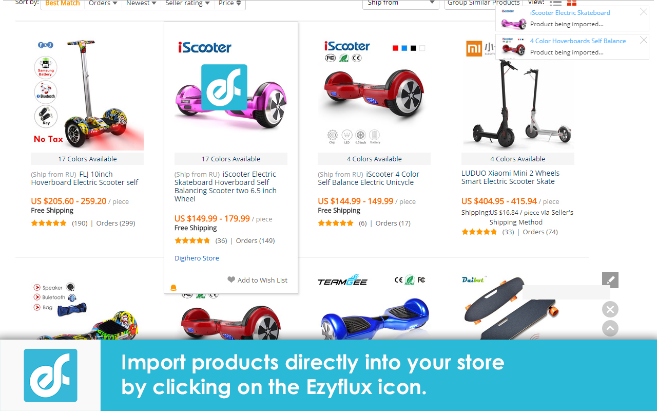 Ezyflux product Importer Preview image 2
