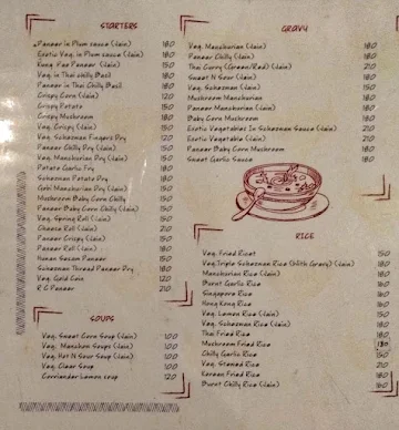 Heroes Restaurant menu 