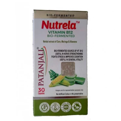 Patanjali Nutrela Vitamin B12 Bio-Fermented Capsule 30s