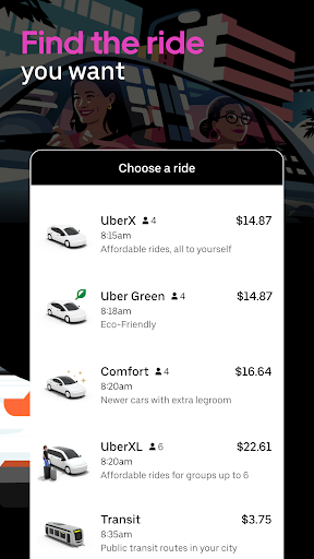 Uber - Request a ride screenshot #1