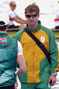 Roger Barrow (Manager) during the Team SA Rowers training session at Lagoa Rodrigo de Freitas rowing venue on July 31, 2016 in Rio De Janeiro, Brazil.