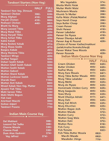 Chawlas 2 Since 1960 menu 