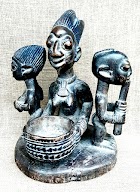 Yoruba figural offering bowl - "Opon Igede Ifa" or "Olumeye"