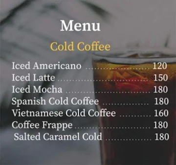 The Pod Cafe menu 