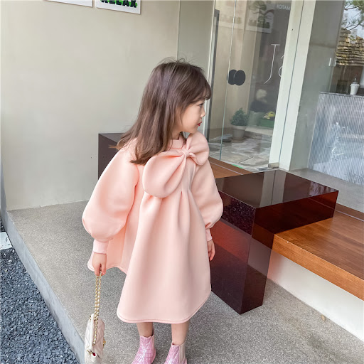 Title 3, Girls Sweet Air Cotton Bow Skirt, soft and airy...