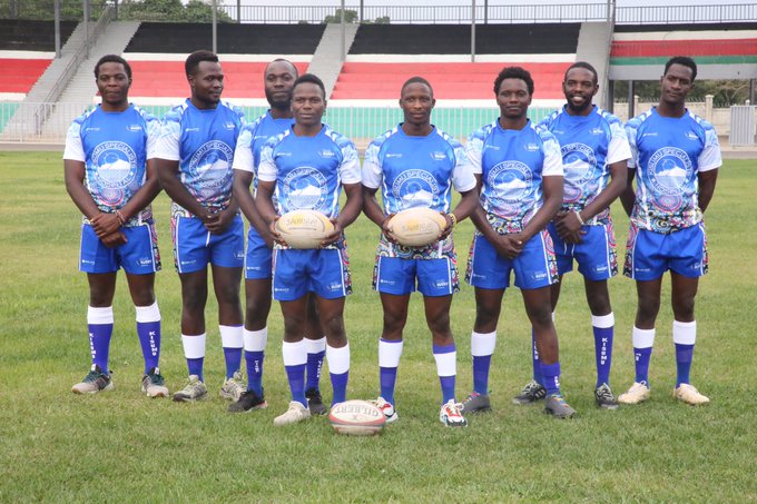 Kisumu RFC players during the recent Dala 7's