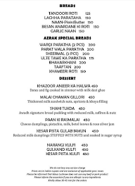 Azrak  Lebua Lucknow menu 7