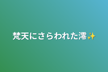 梵天にさらわれた澪✨