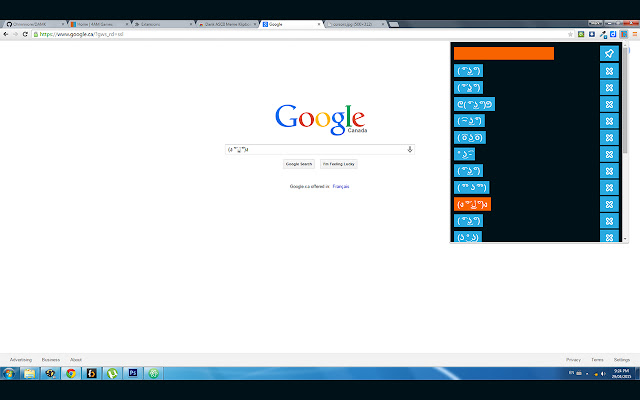 Dank ASCII Meme Klipboard (DAMK) chrome extension