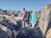 About 50 informal structures were destroyed and 160 residents displaced in the fire.