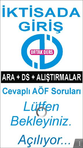 AÖF İKTİSADA GİRİŞ