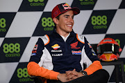 Marc Marquez of Spain and Repsol Honda speaks during a press conference during the MotoGP of Portugal at Autodromo Internacional Do Algarve on April 15 2021 in Portimao, Portugal.