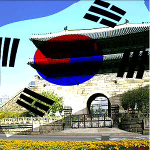 South Korea 3D Flag LWP Pro