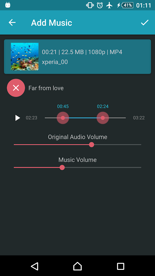    AndroVid Pro Video Editor- screenshot  