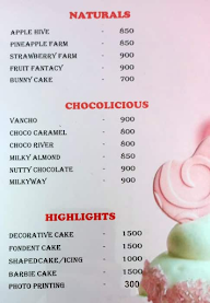 Temptations The Cake Shop menu 4