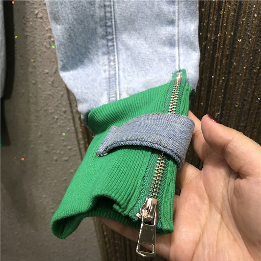 Title 1, Womens elastic waist personality colored bunge...
