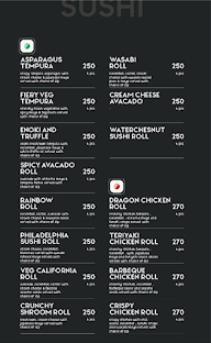 Eazy Sushi menu 2