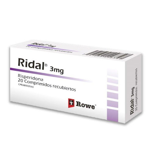 Risperidona 3 mg Ridal Rowe Caja x 20 Comprimidos     