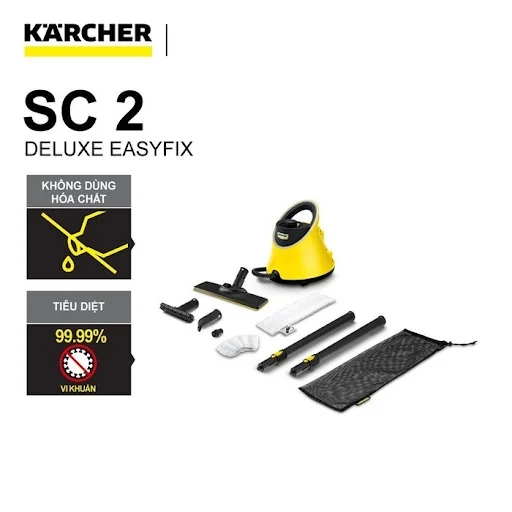 Máy làm sạch bằng hơi nước nóng Karcher SC 2 Deluxe easyfix