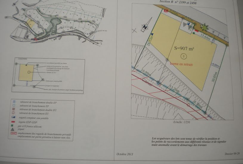  Vente Terrain à bâtir - 602m² à Mondragon (84430) 