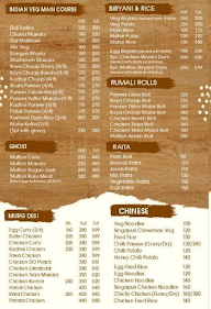 La Curries menu 2