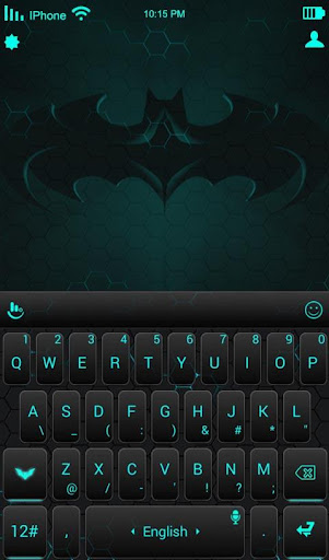 TouchPal Dark Neon Green Theme