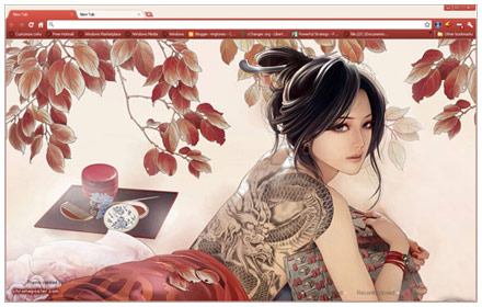 tattoo girl chrome extension