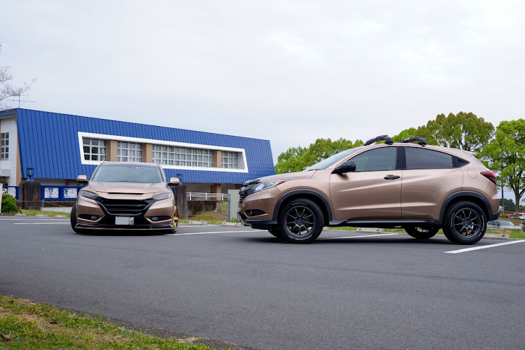 ヴェゼルの希少種シナモン・念願の❗️・ピックアップ🤣・TM工房・workwheelsに関するカスタム事例の投稿画像2枚目