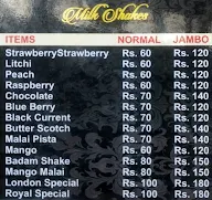 Royal Juice Centre menu 3