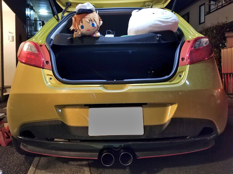 デミオのでみよ・マフラー・マフラー音・車検・車検完了に関するカスタム事例の投稿画像1枚目